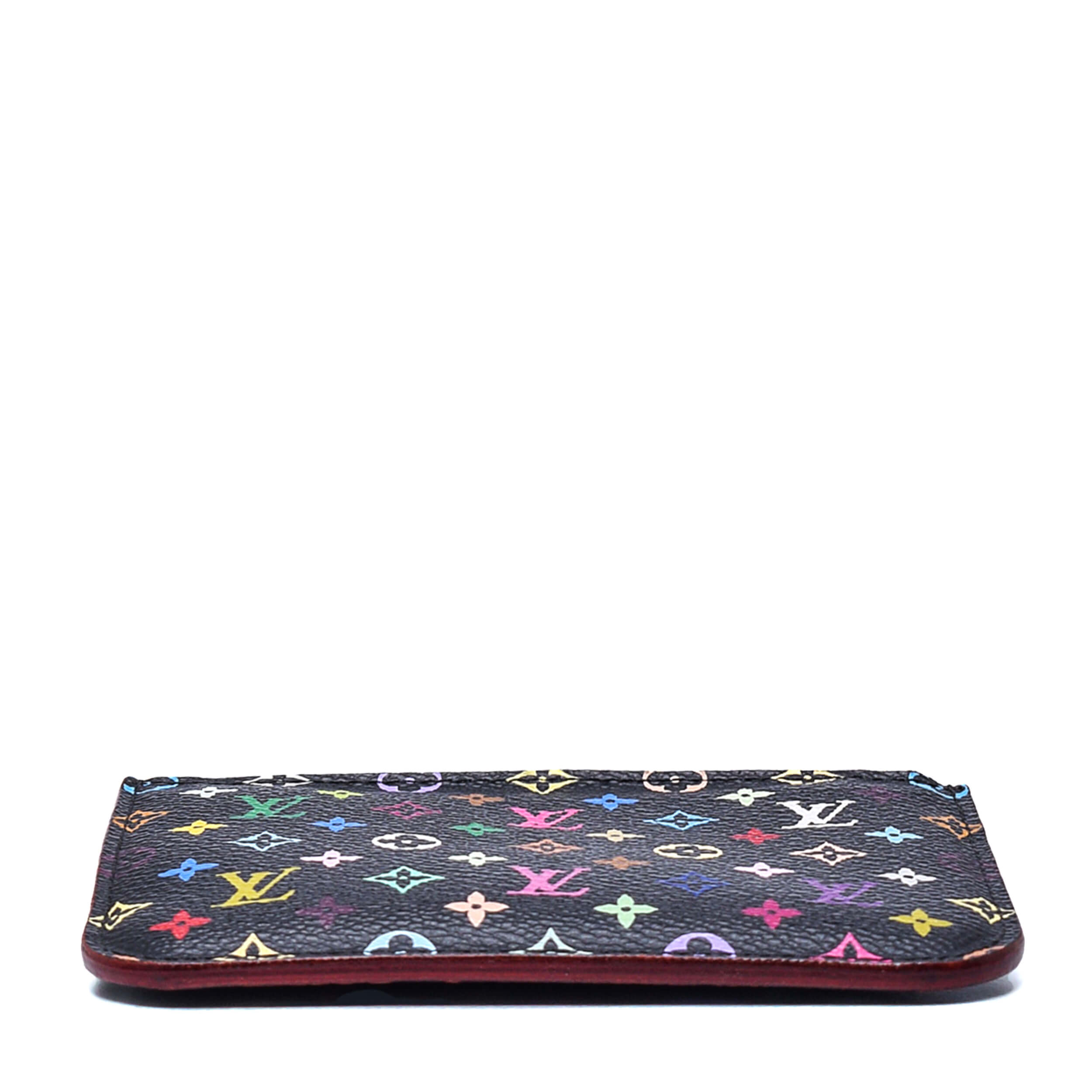 Louis Vuitton - Black Multicolor Monogram Card Holder